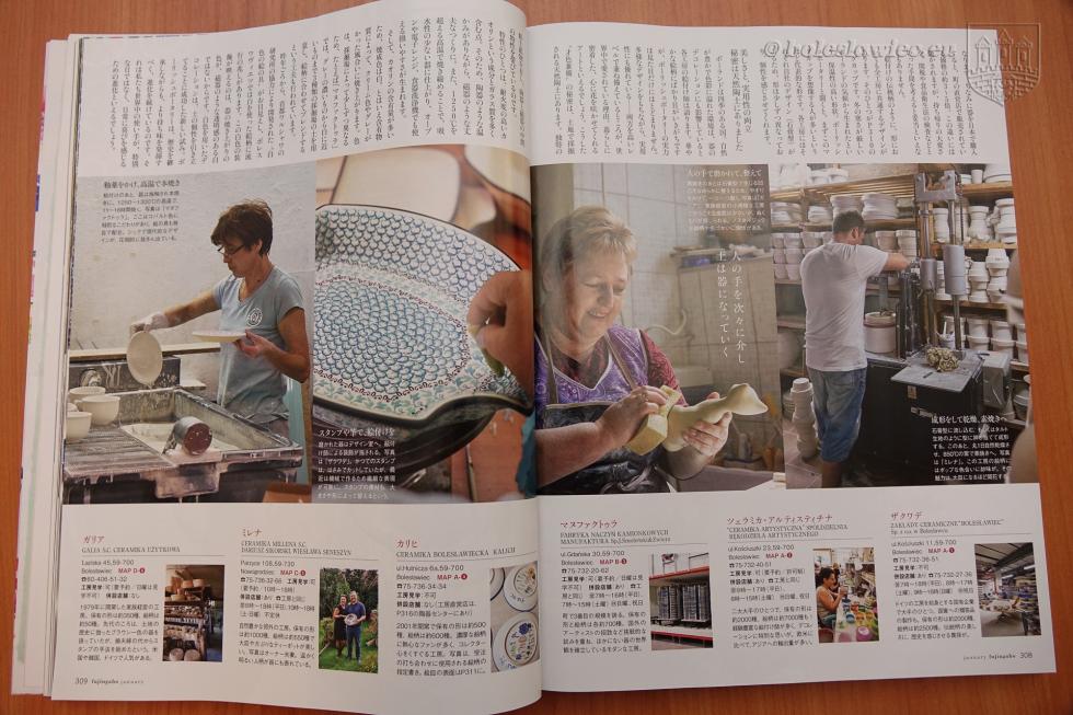 Ceramika Bolesawiecka w prestiowym japoskim czasopimie